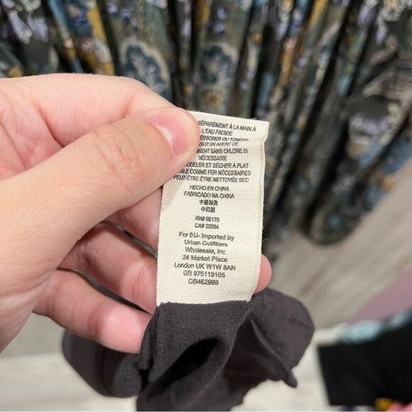 FREE PEOPLE Lace Up Floral Rain Shine Print Mini Dress - Picture 8 of 10